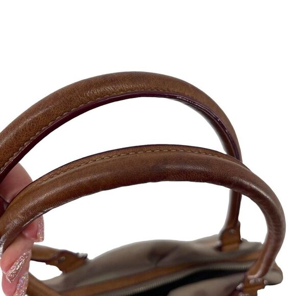 MZ Wallace Purse Nylon Taupe Handbag Shoulder Bag Pockets Every Day Bag Organize - Picture 10 of 12